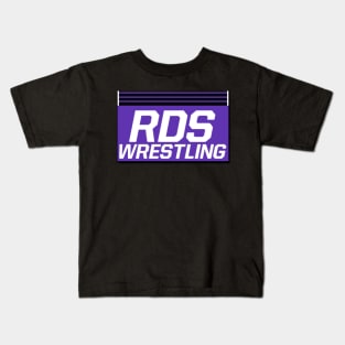 RDS Wrestling - Purple Logo Shirt Kids T-Shirt